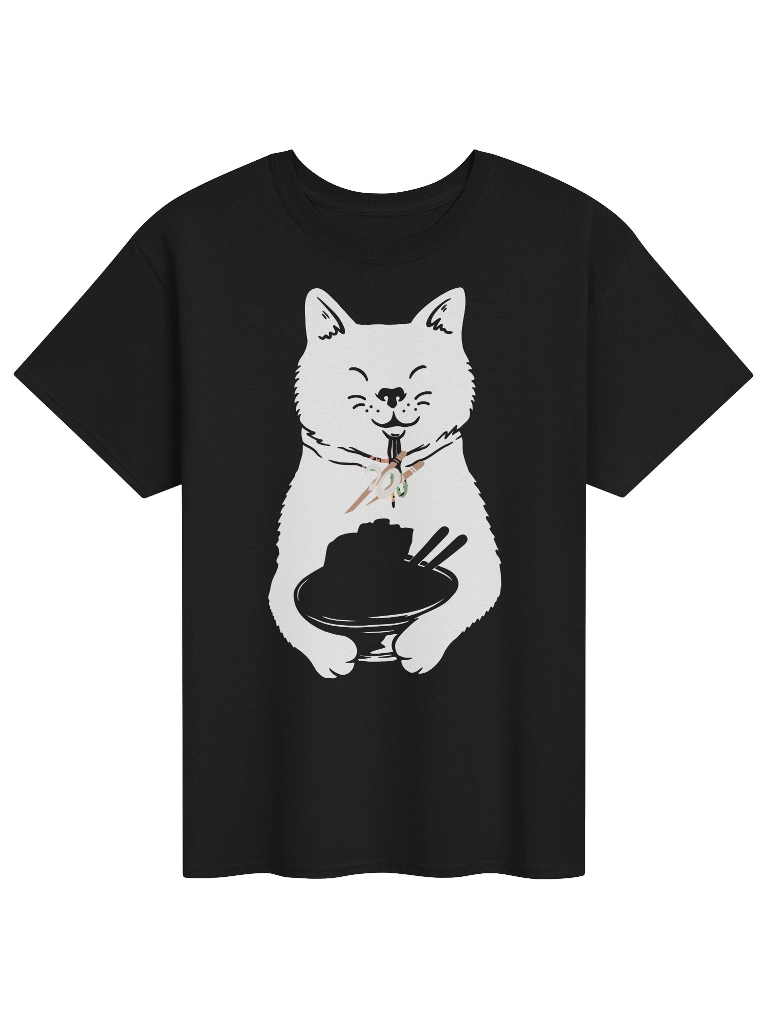 Cat Eating Desert T-Shirt product image (1)
