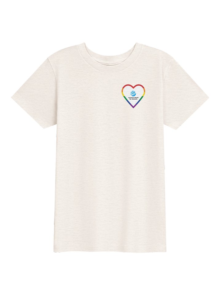 Humane World for Animals logo - Rainbow heart - Kids shirt product image (1)