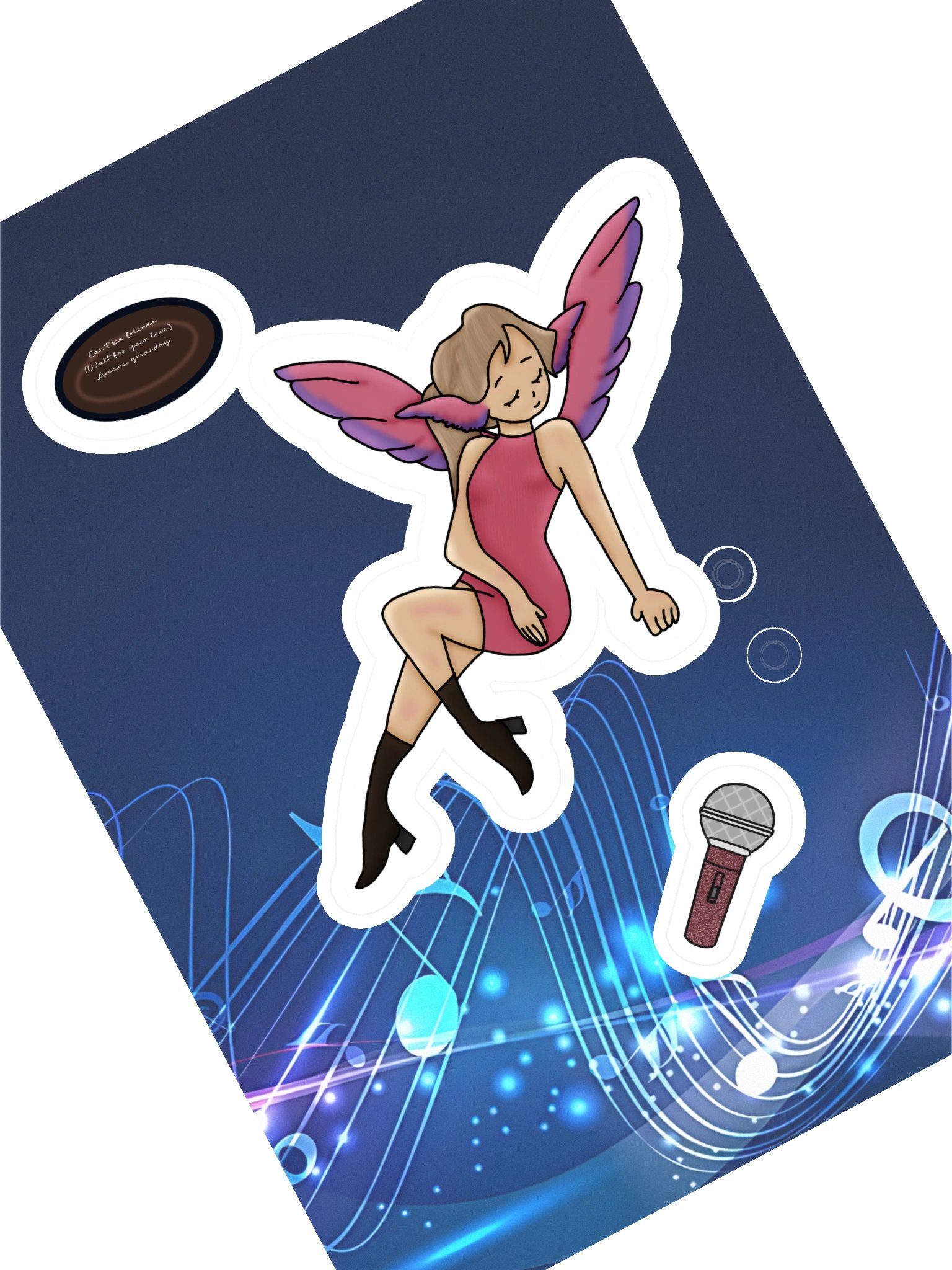 Ariana Griande sticker sheet product image (1)