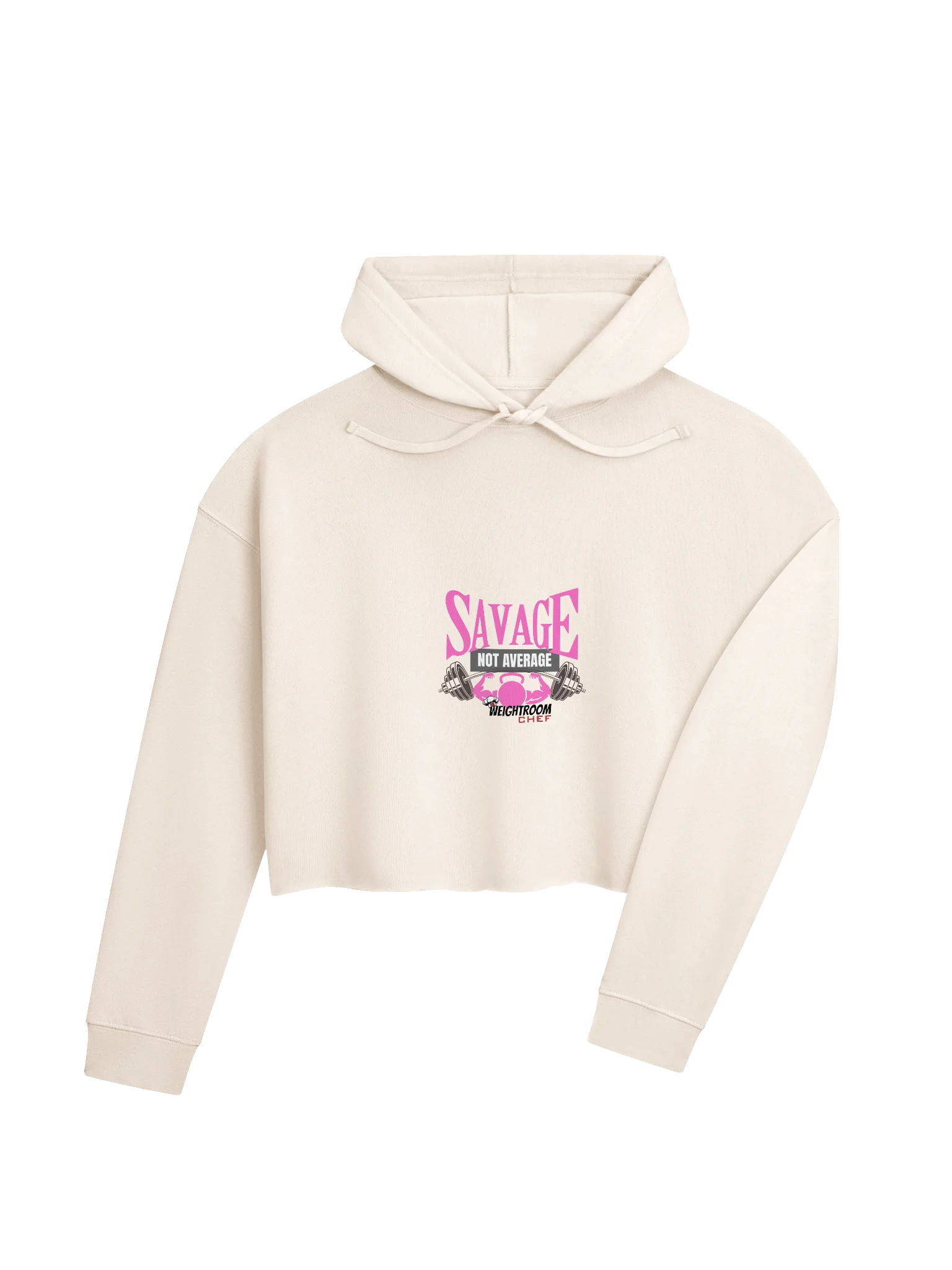 Savage Crop Hoodie | Team Weight Room Chef: product image (19)