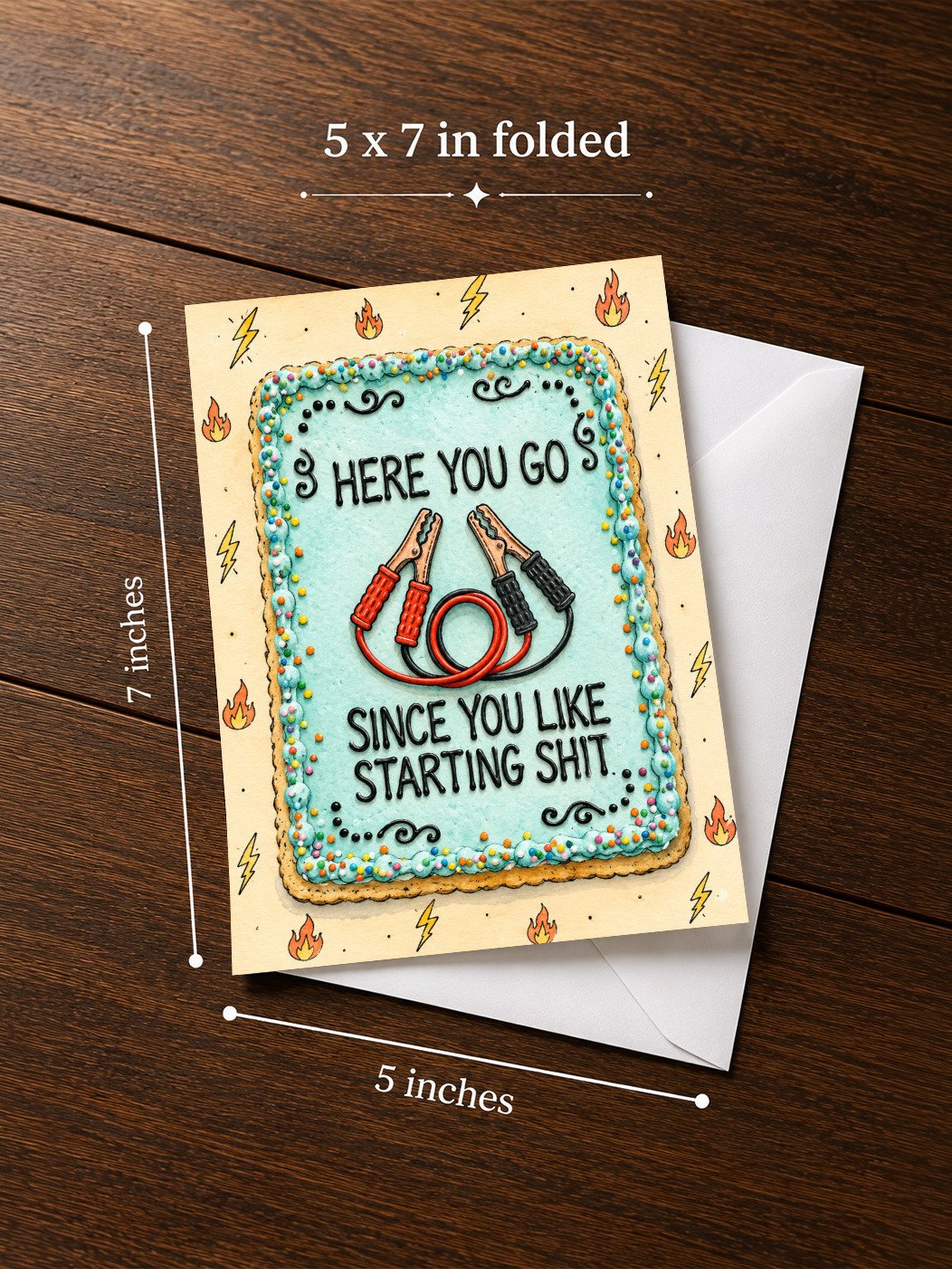 Here You Go Since You Like Starting Shit Greeting Card product image (2)