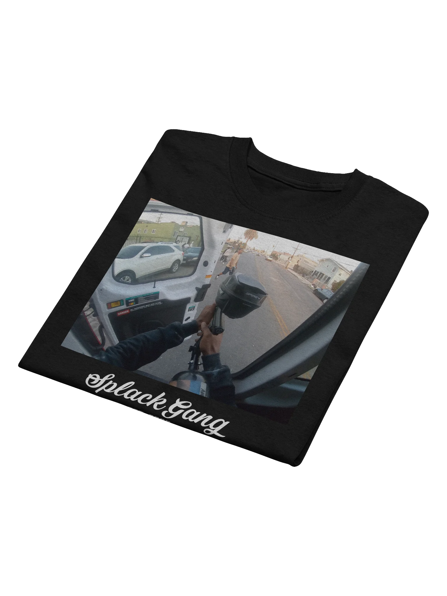 SPLACK GANG GRAPHIC SHIRT - BLACK product image (3)