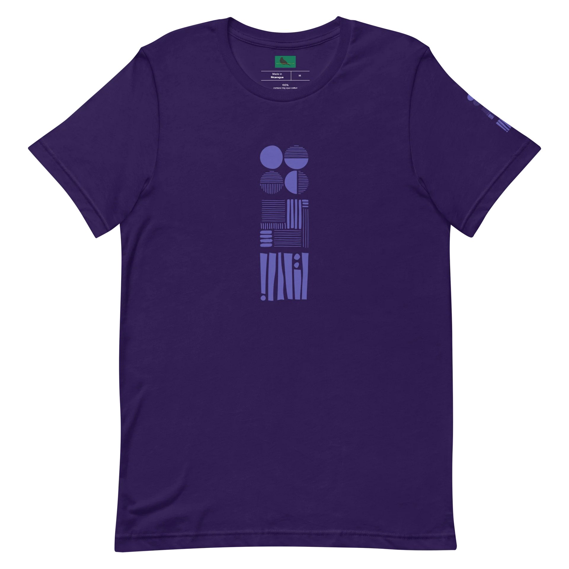 Lavender Abstract Design T-Shirt product image (3)