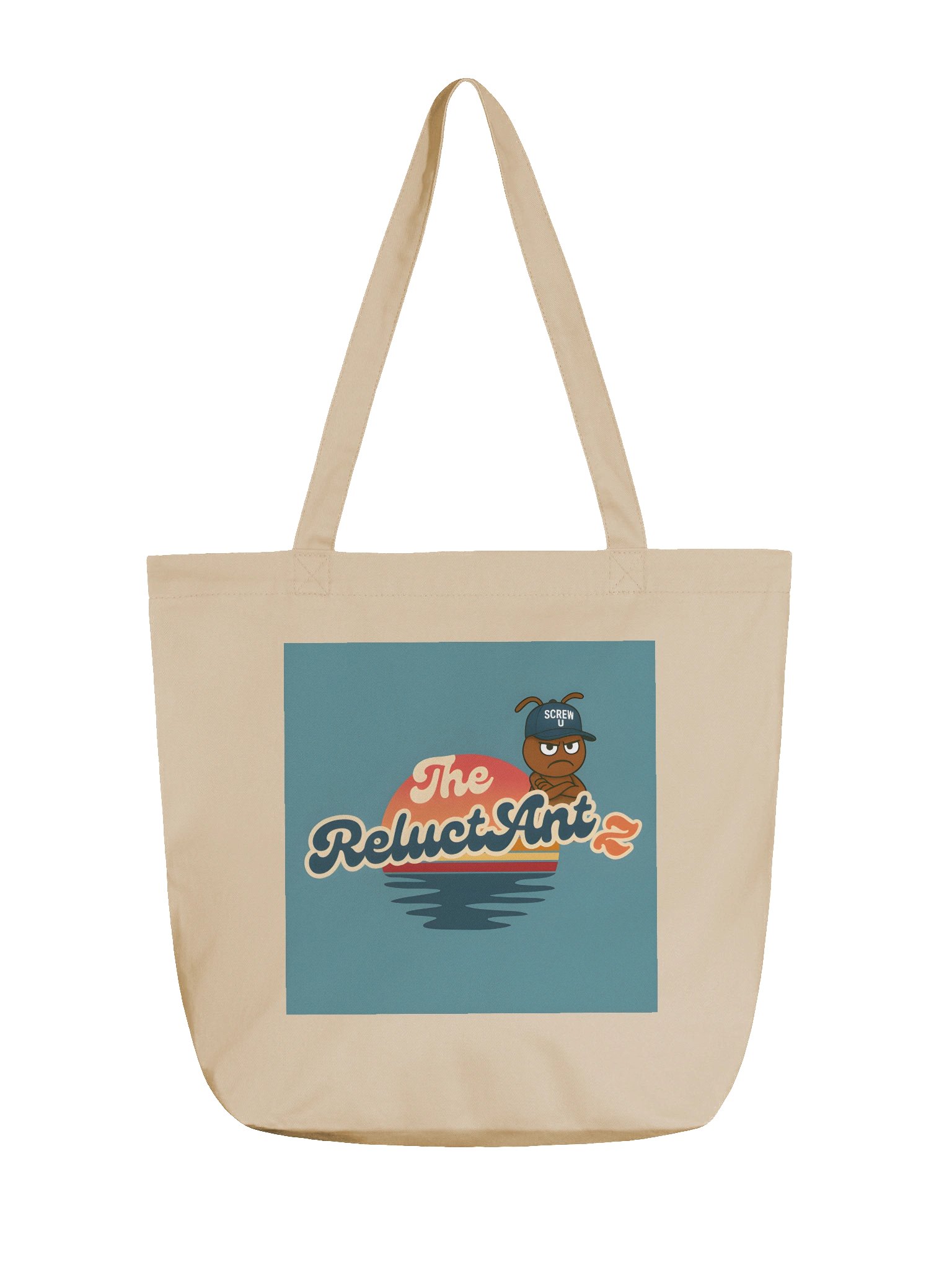 Screw U Tote by The ReluctAntz – Silver Mist product image (1)