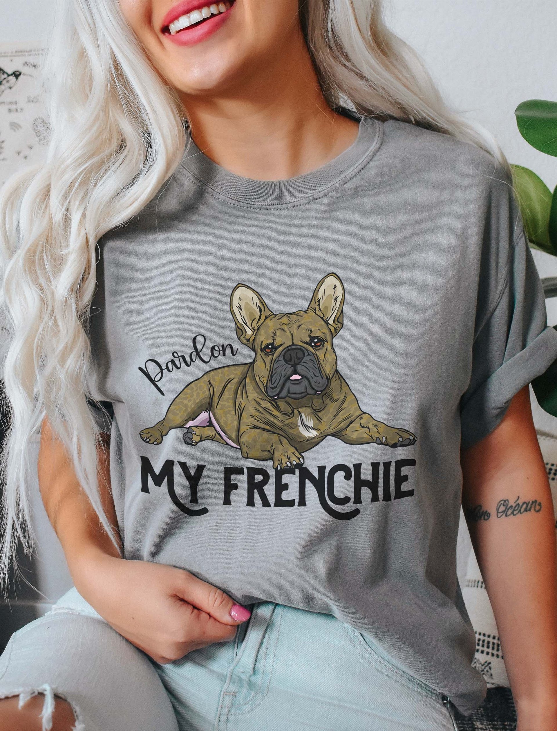 Pardon My Frenchie T-Shirt of a French Bulldog | Funny T-Shirt for Frenchie Paw-rents product image (2)