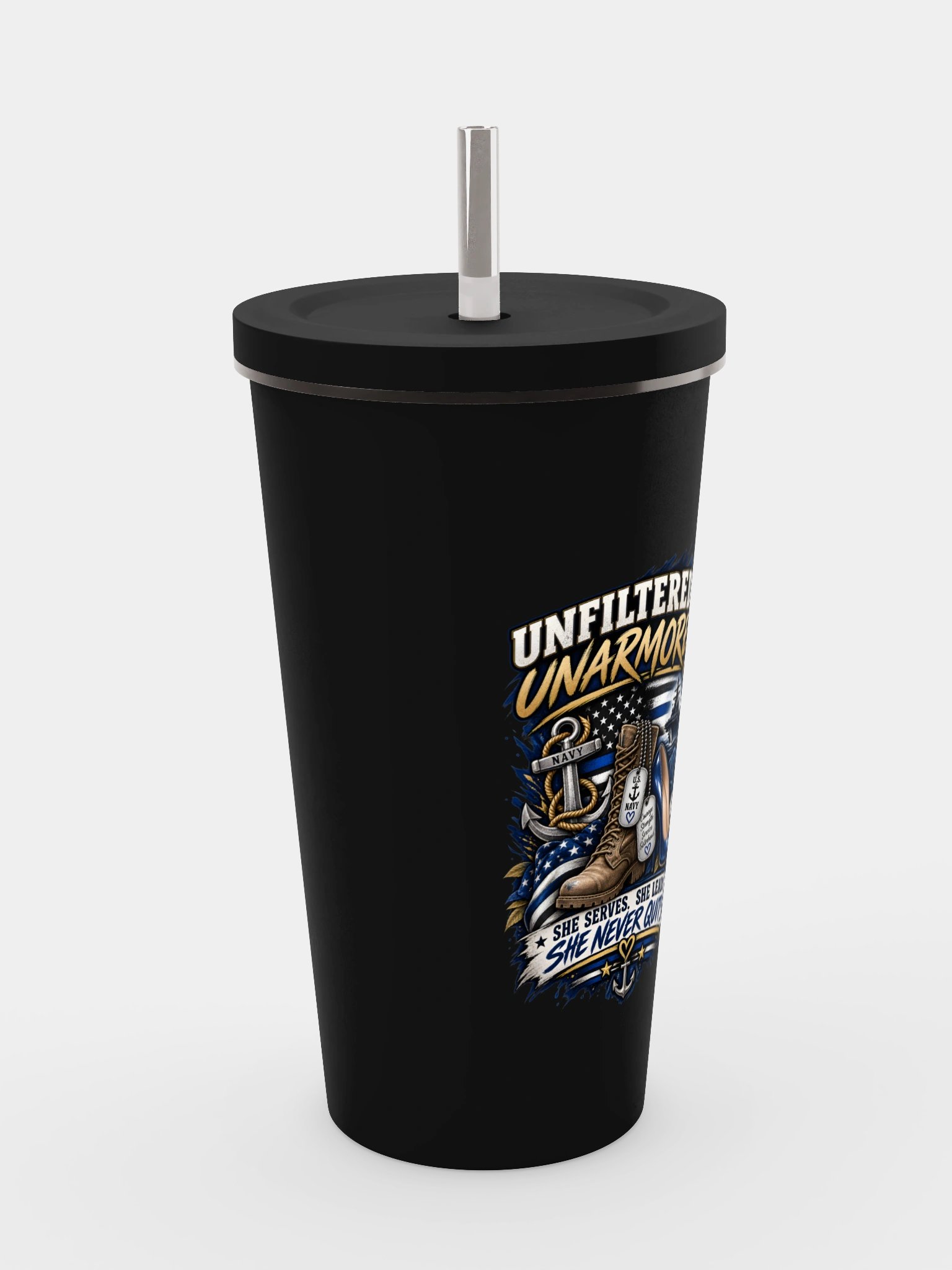 Navy Tumbler - She Never Quits product image (4)