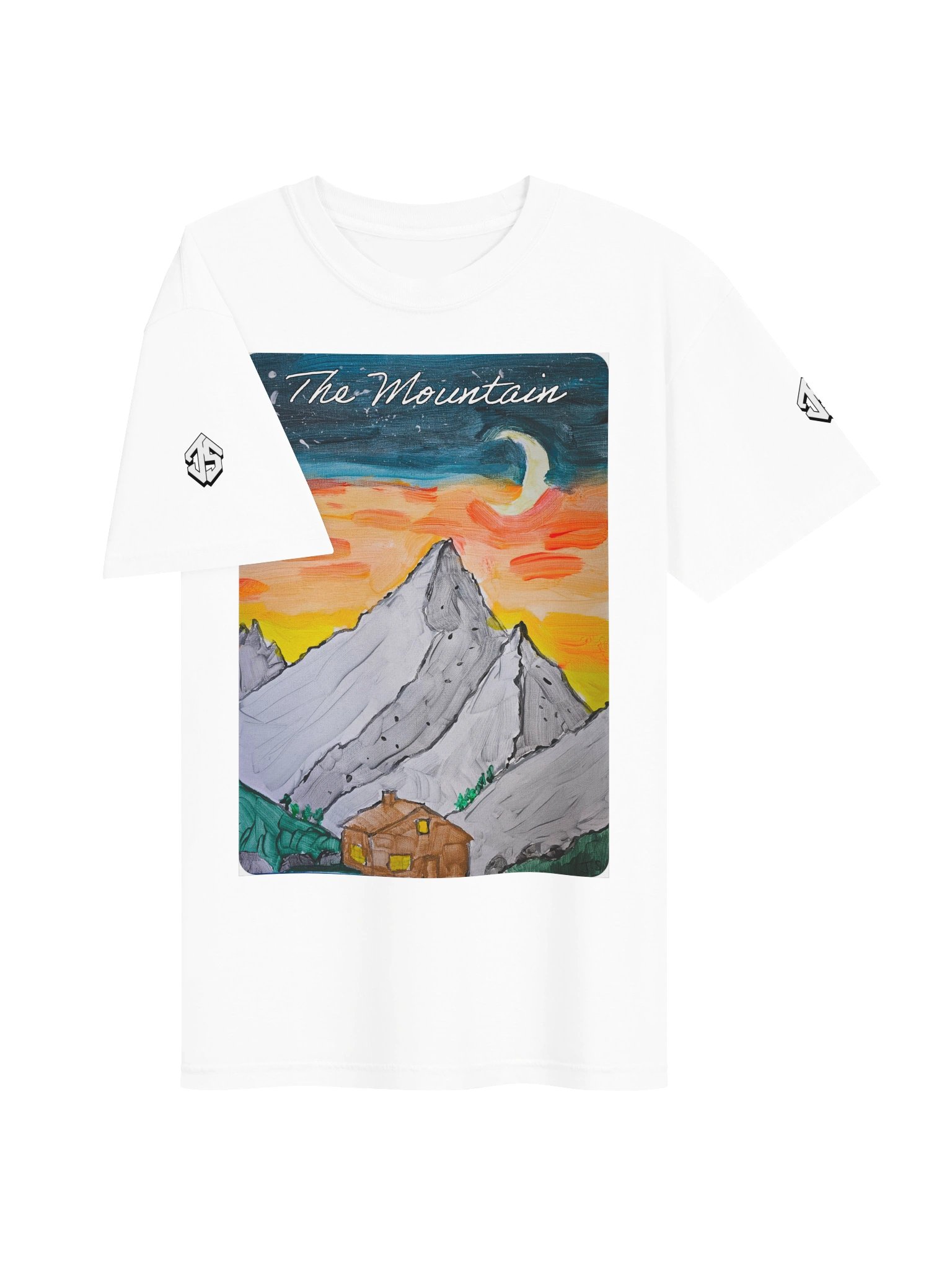 DOJS - The Mountain (Colour) T-shirt in White product image (3)