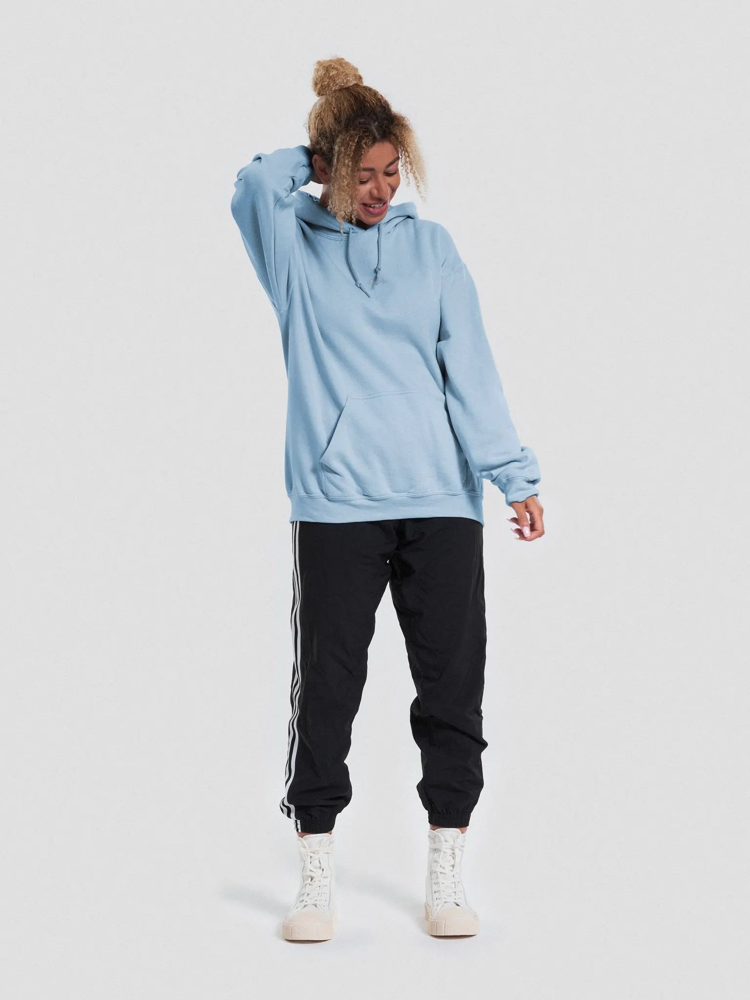 Nice. Hoodie (Baby Blue) product image (6)