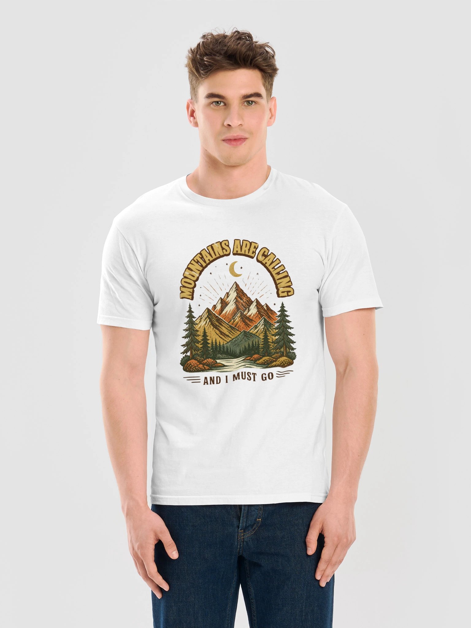 Mountains Are Calling Shirt, Retro Camping Tee, Hiking Lover Gift, Vintage Outdoor Nature T-Shirt product image (11)