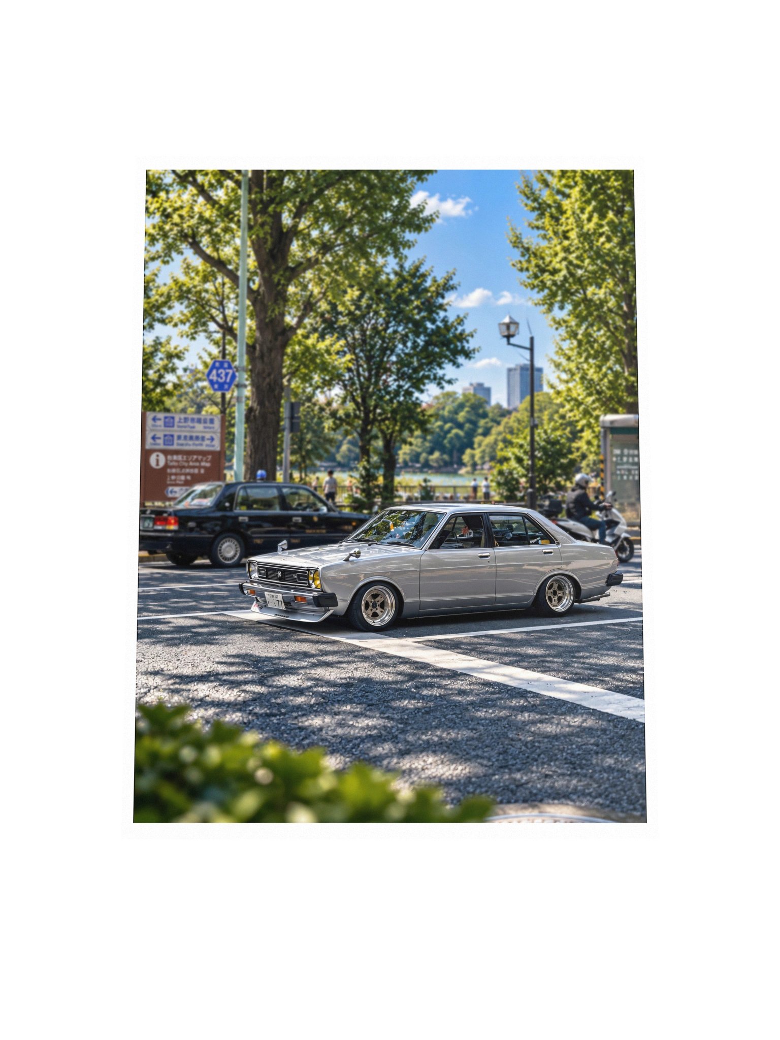 Datsun Sunny B310 at Ueno Park, Tokyo | Photo Print product image (16)