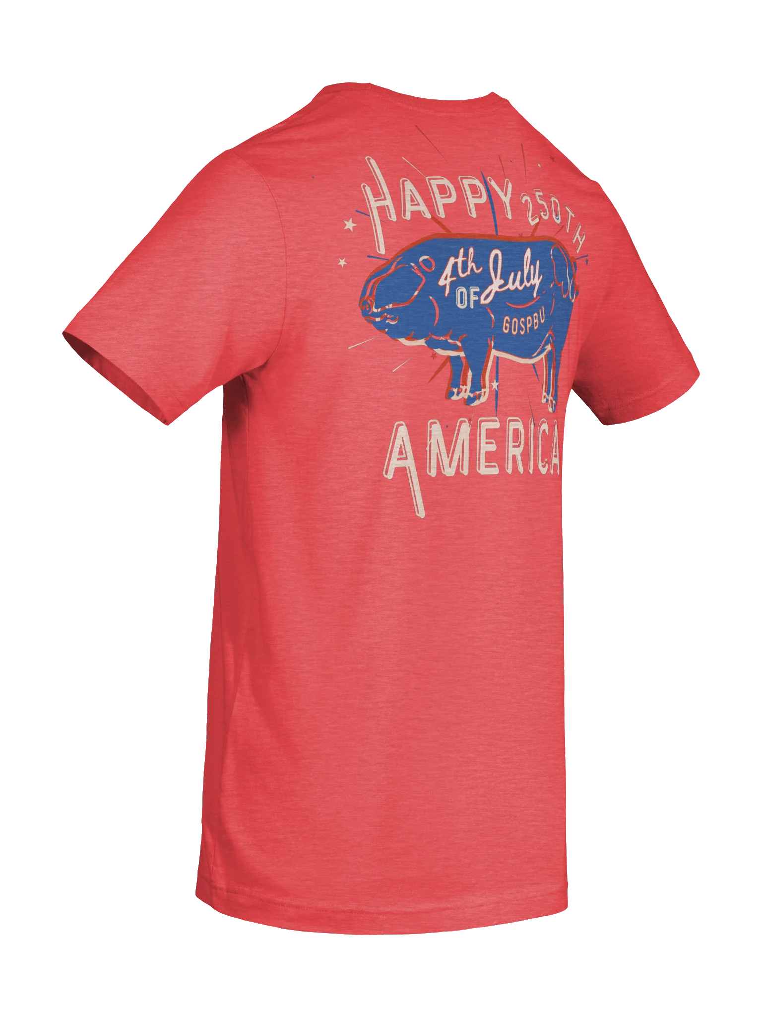Happy 250th 4th of July Pig Tee product image (8)