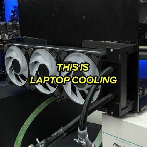 Laptop cooling is stupid. I fixed it.

I ripped out the stock cooler, printed some waterblocks, added an external pump, plumb...