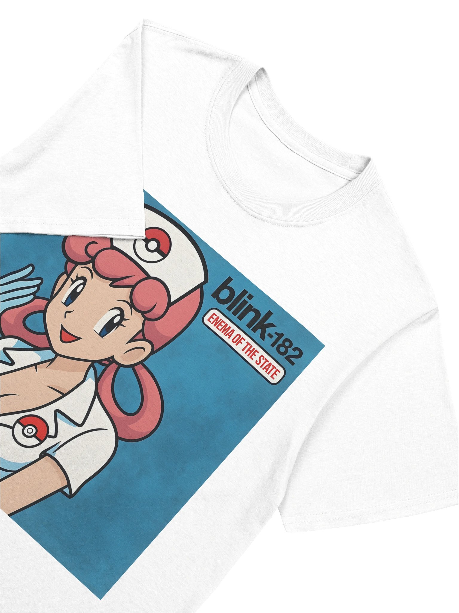 Nurse Joy × Blink-182 – Enema of the State Parody Tee product image (7)