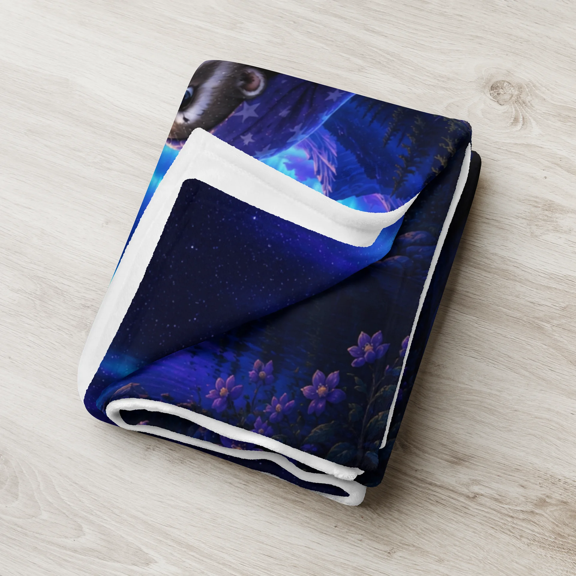 Aurora Dreams Ferret Throw Blanket | Moonlit Dreams product image (3)
