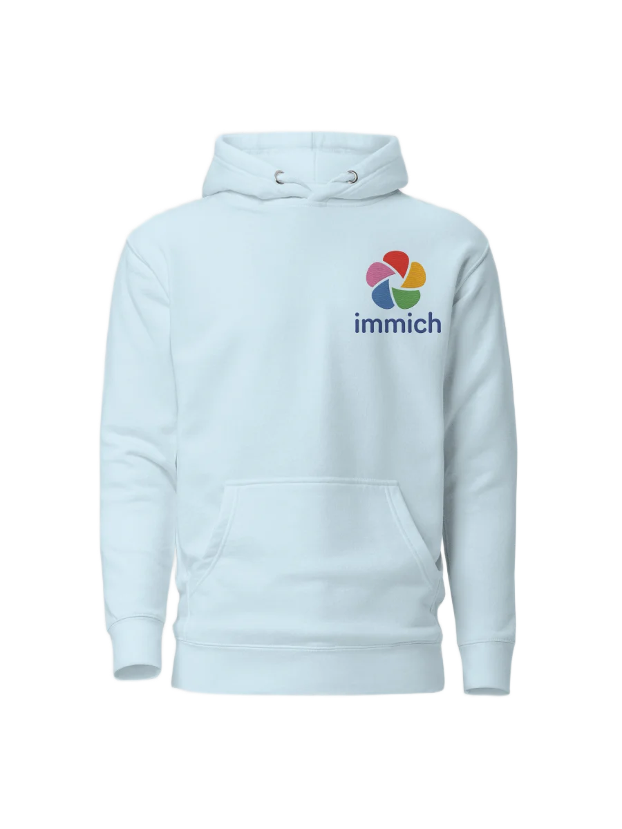Immich Logo Text Hoodie - Embroidered product image (1)