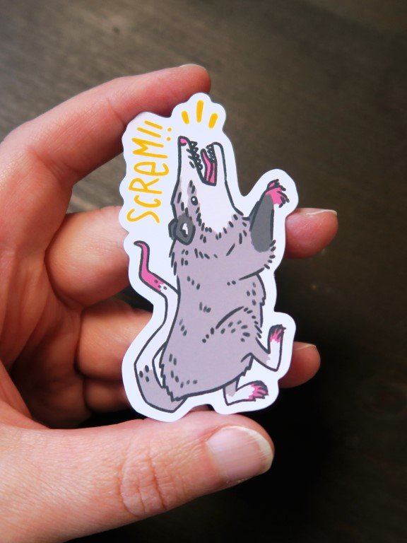 sticker : skrem oppossum product image (2)