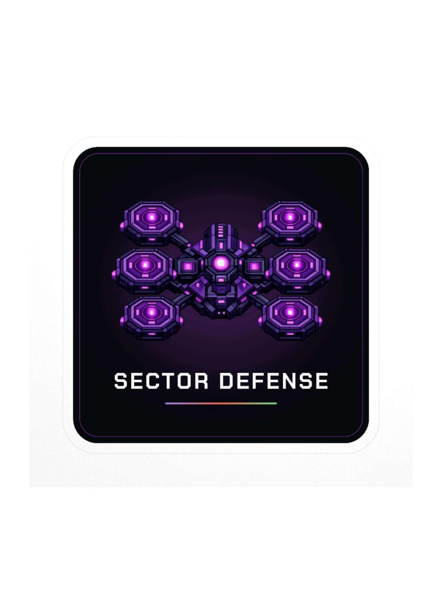 Sector Defense Violet Phantom Sticker product image (1)