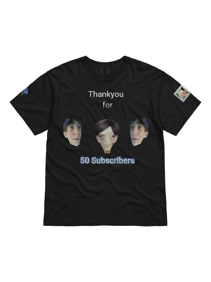 50 subscriber Special short sleeve shirt product image (1)