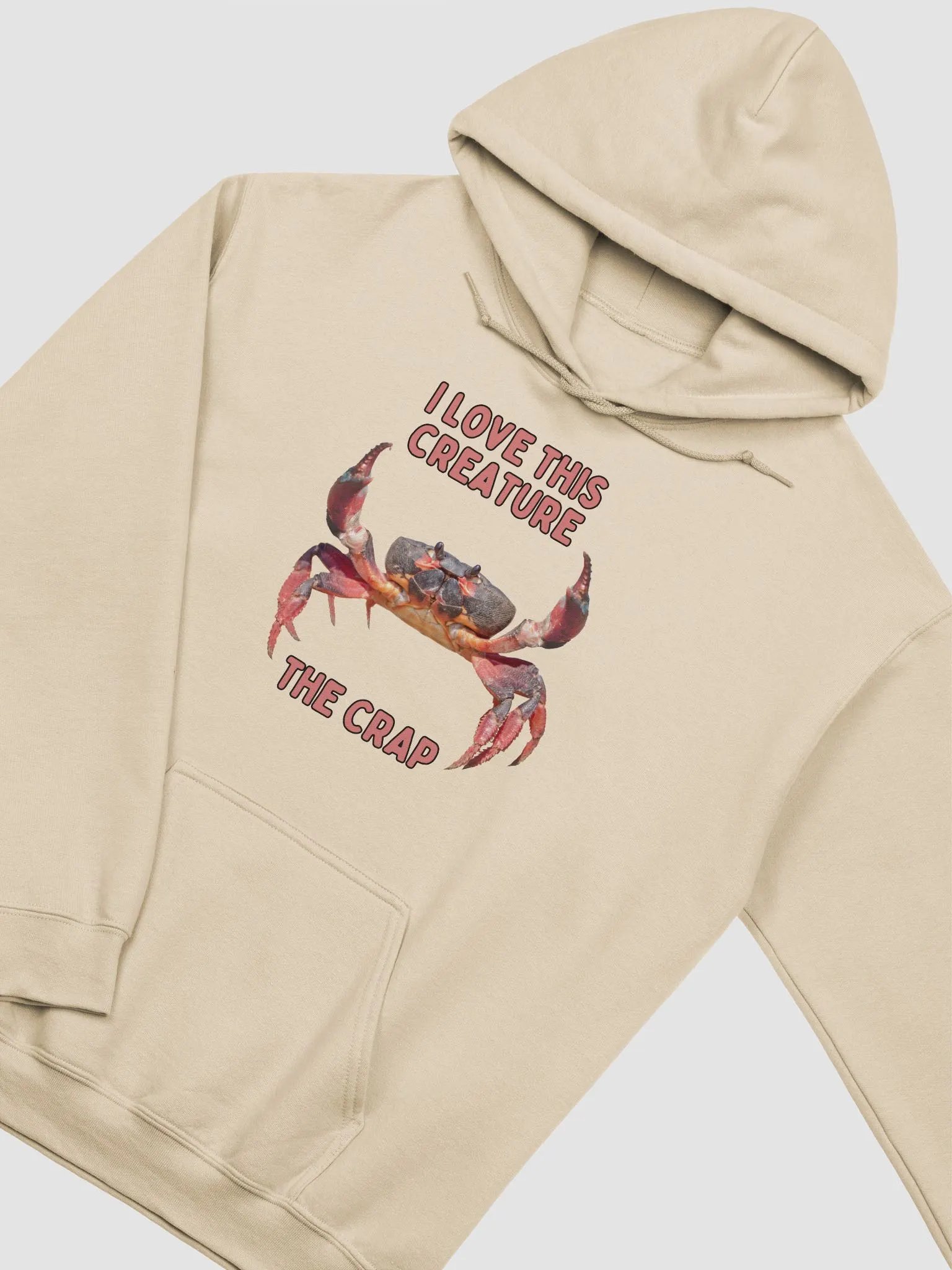 I love this creature the crab hoodie product image (2)