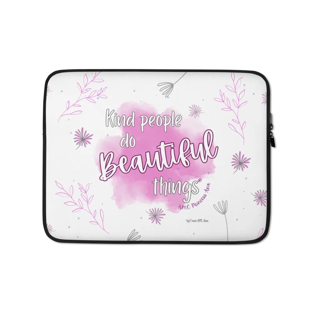 KPDBT - White/Pink Laptop Sleeve product image (1)