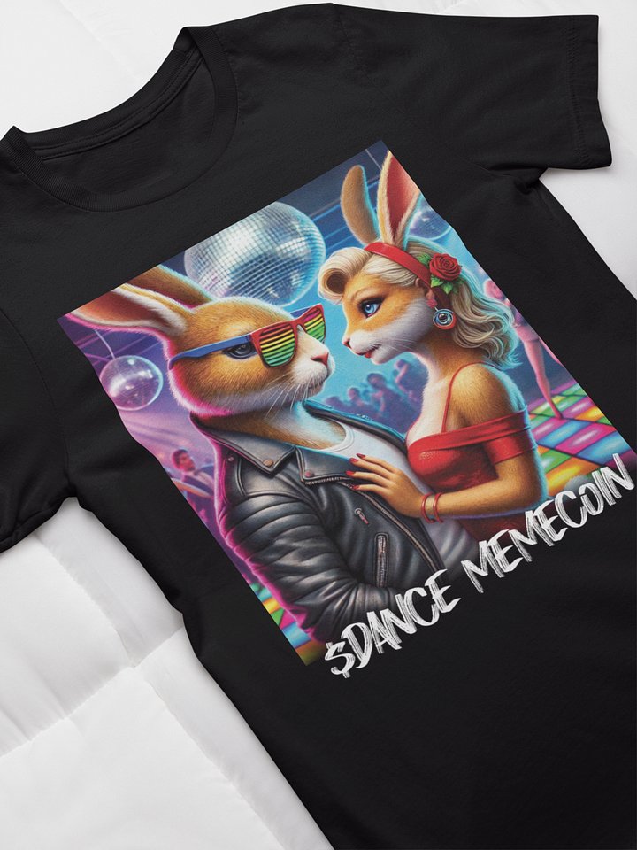 BONNIE and BUNNY - DANCE MEMECOIN - PREMIUM TEE - BLACK product image (1)