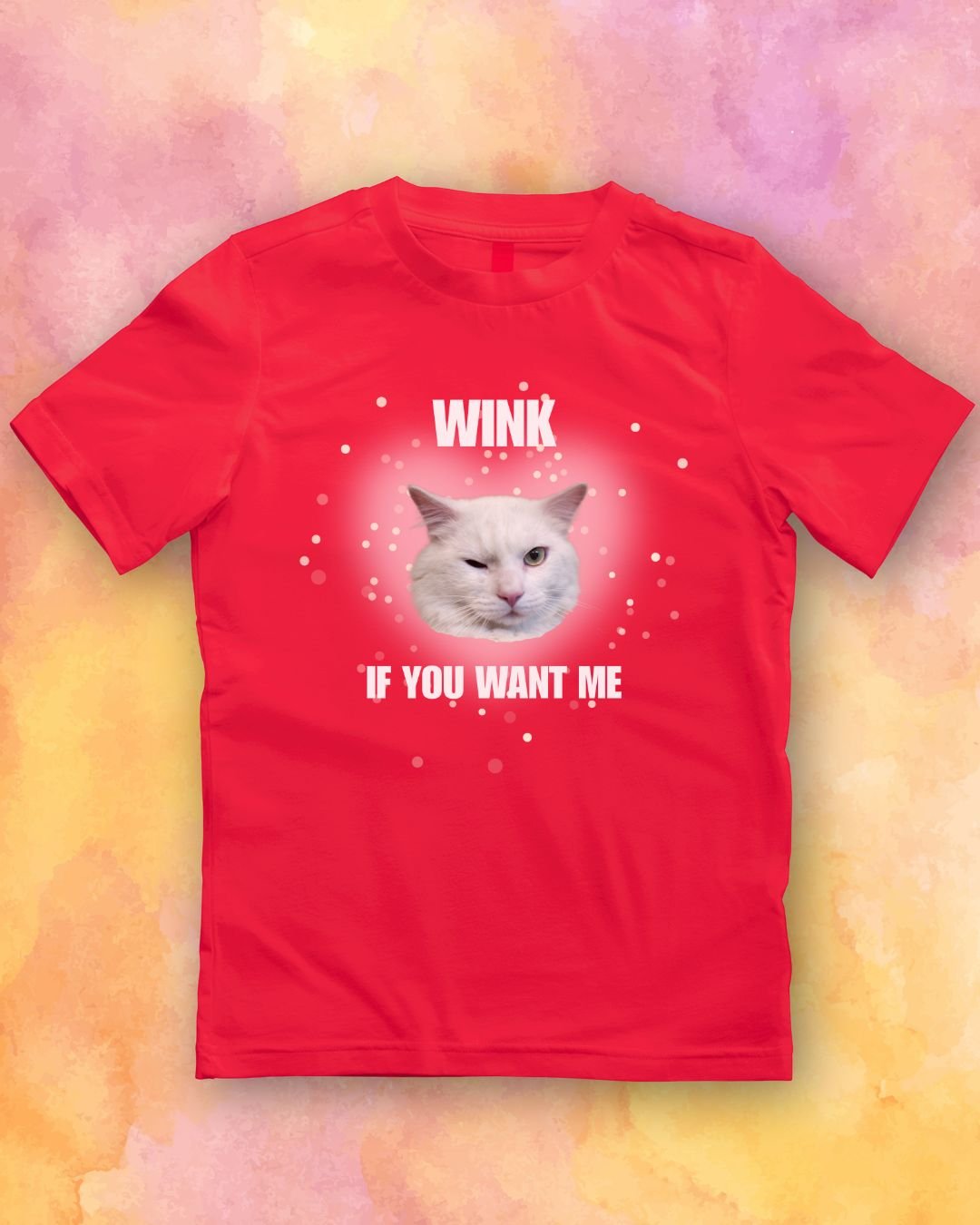 Wink If You Want Me Cat T-Shirt product image (4)