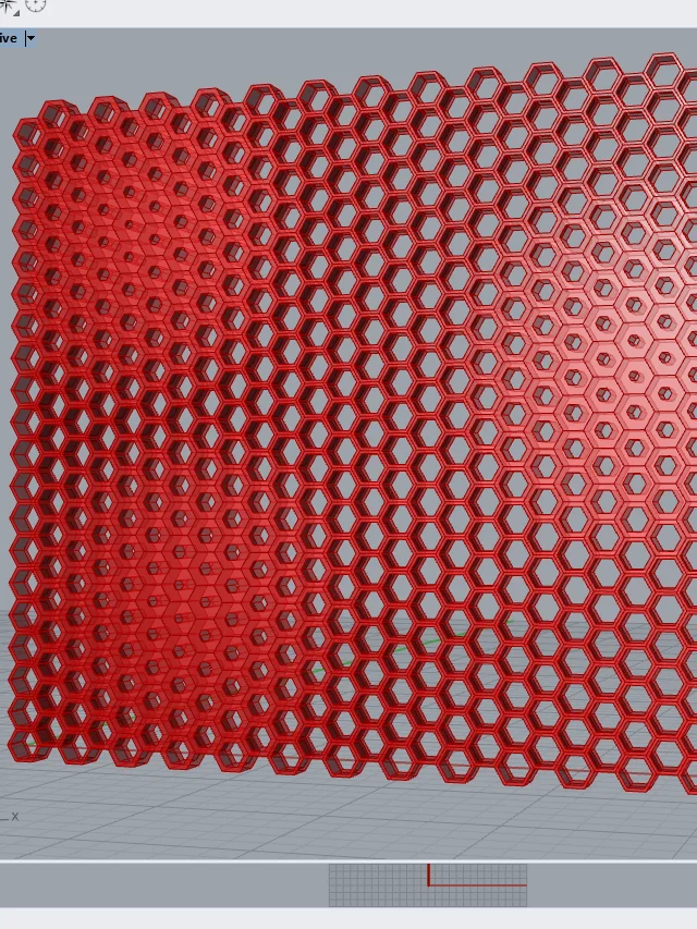 Hexagonal Parametric Grid Design Grasshopper Rhino Files Download product image (2)