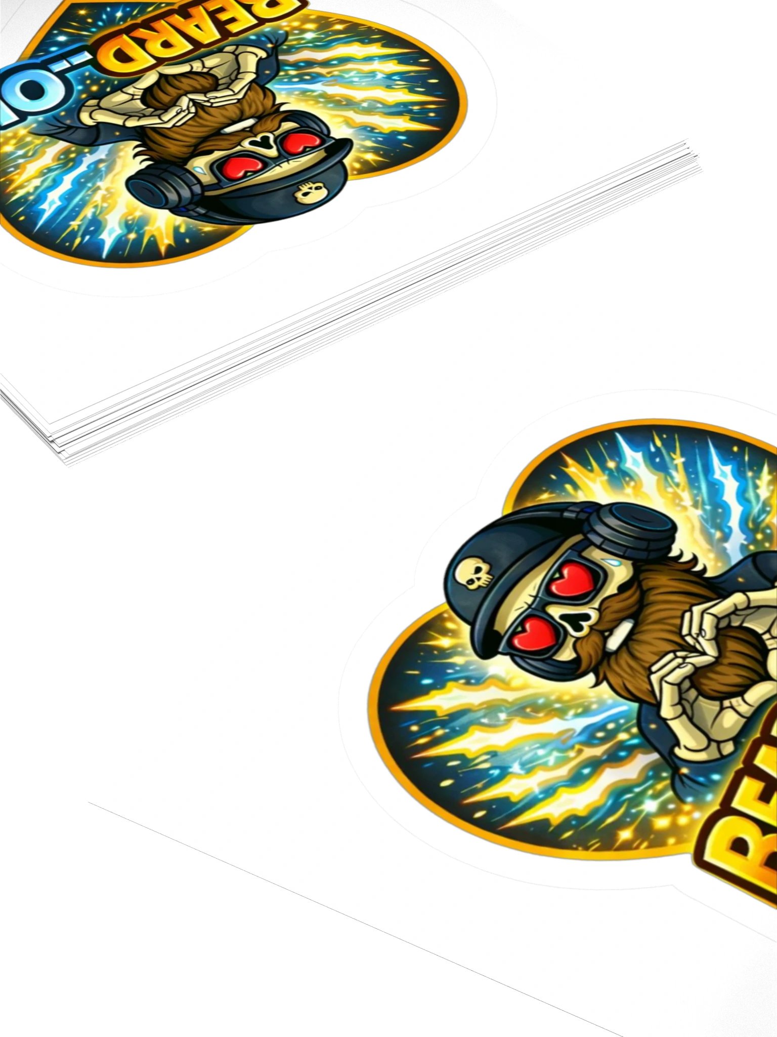 Beard__Oh Heart Logo Sticker product image (4)