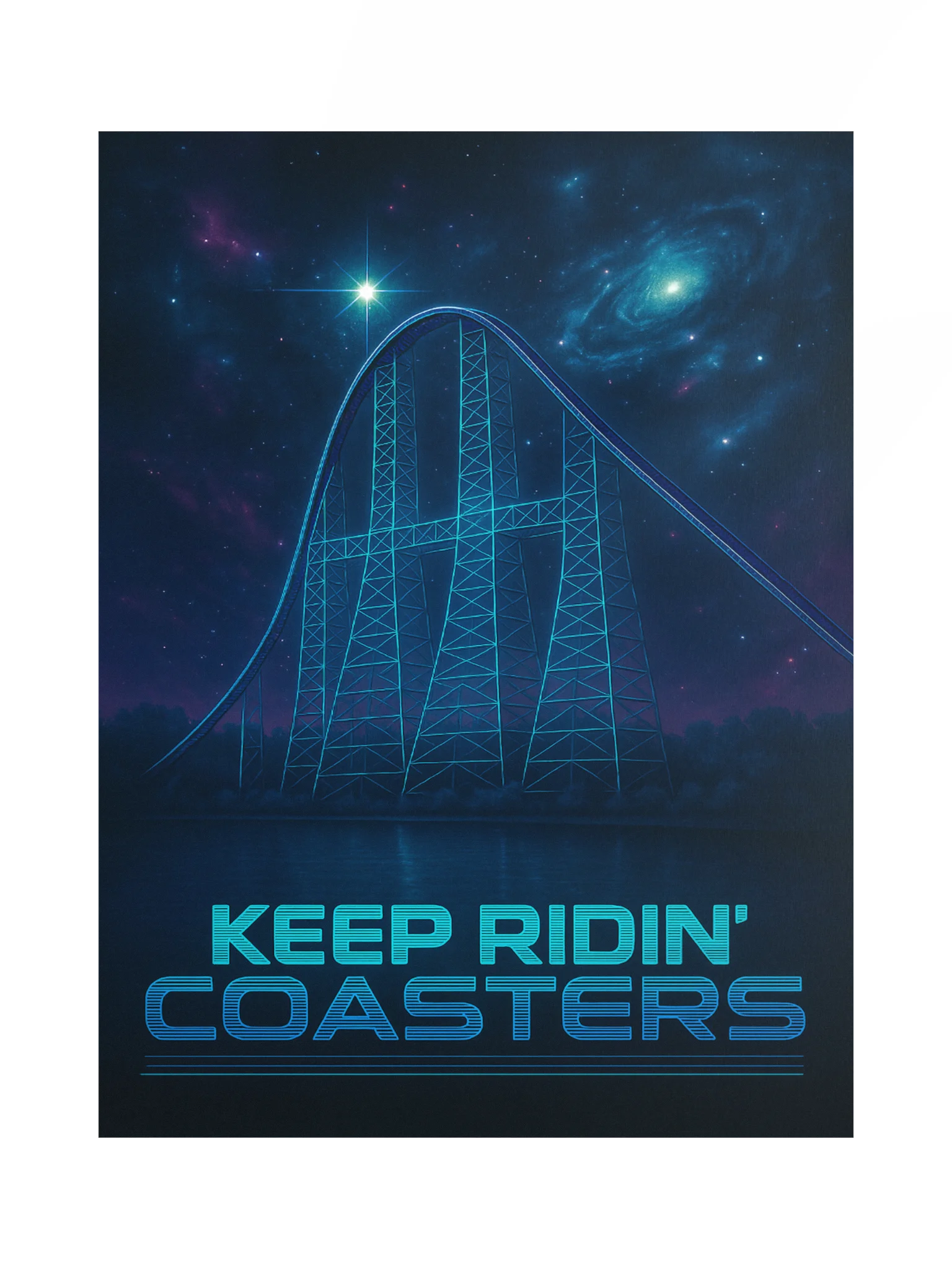 Futuristic Millie - Keep Ridin' Coasters | 18x24" product image (1)