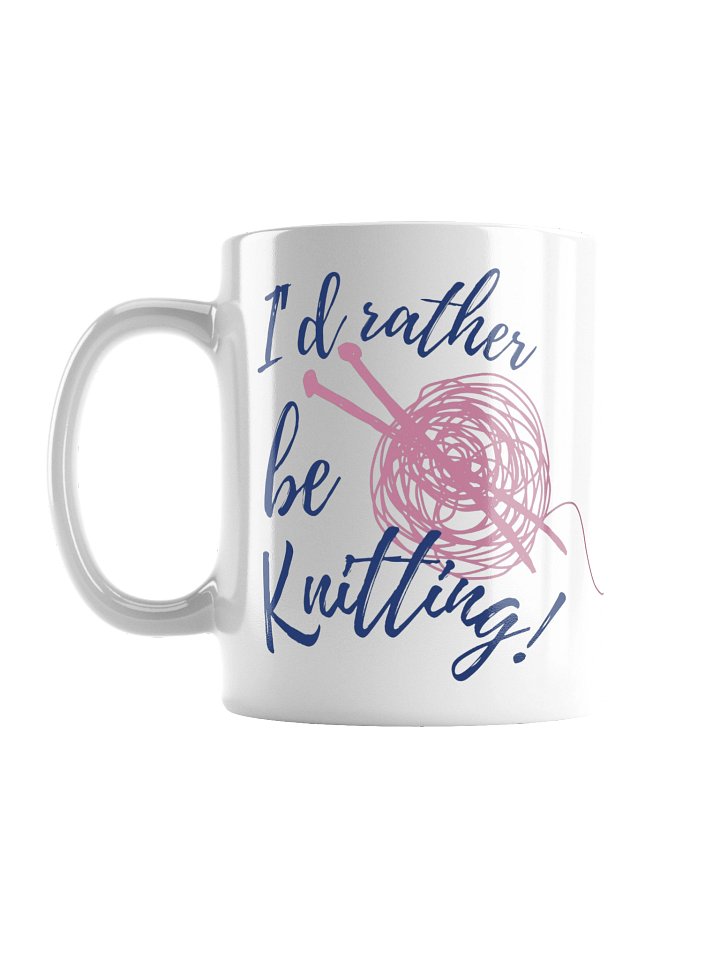 I'd Rather Be Knitting! Mug - Pretty In Pink product image (1)