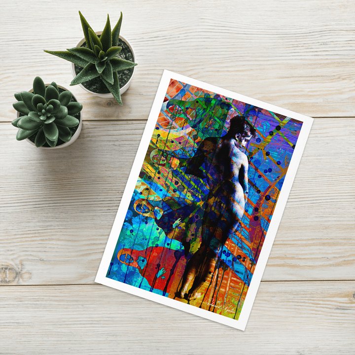 Vibrant Nude Art Greeting Card product image (2)