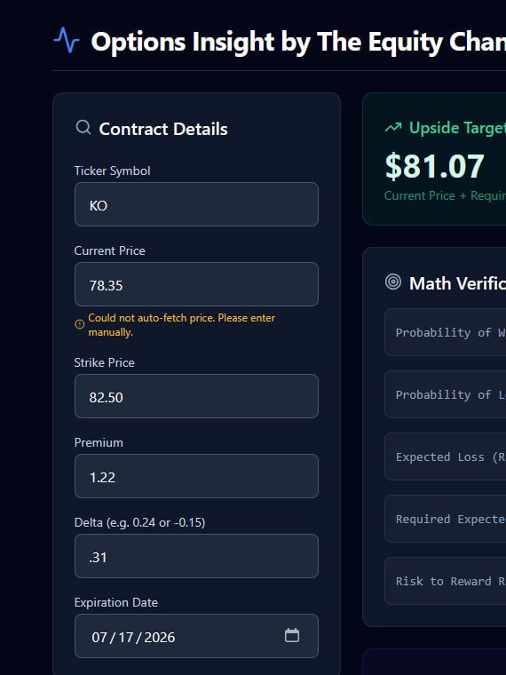 Options Insight: Profit Target Estimator product image (2)