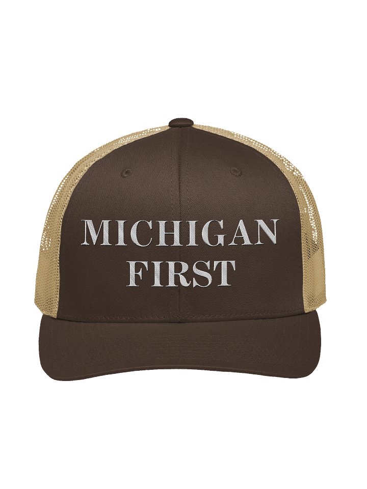 The "Michigan First" Heritage Trucker product image (1)