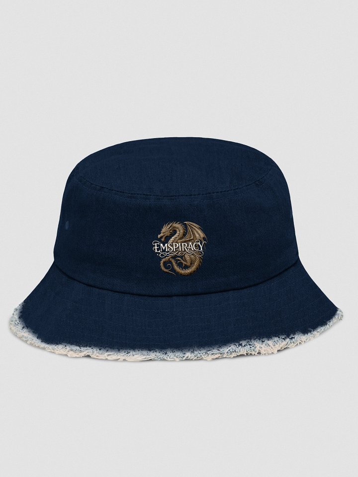 🔥 EMSPIRACY x DRAGONFLAME 🔥 Fringed Denim Bucket Hat – Limited Drop product image (1)