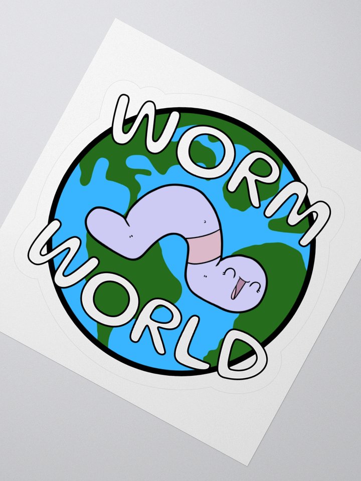 Worm World Sticker product image (2)