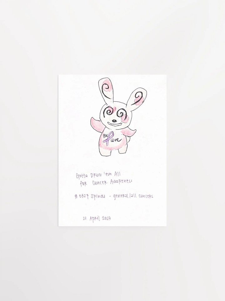 Dancing Panda Monster with General Cancer Awareness Ribbon product image (1)