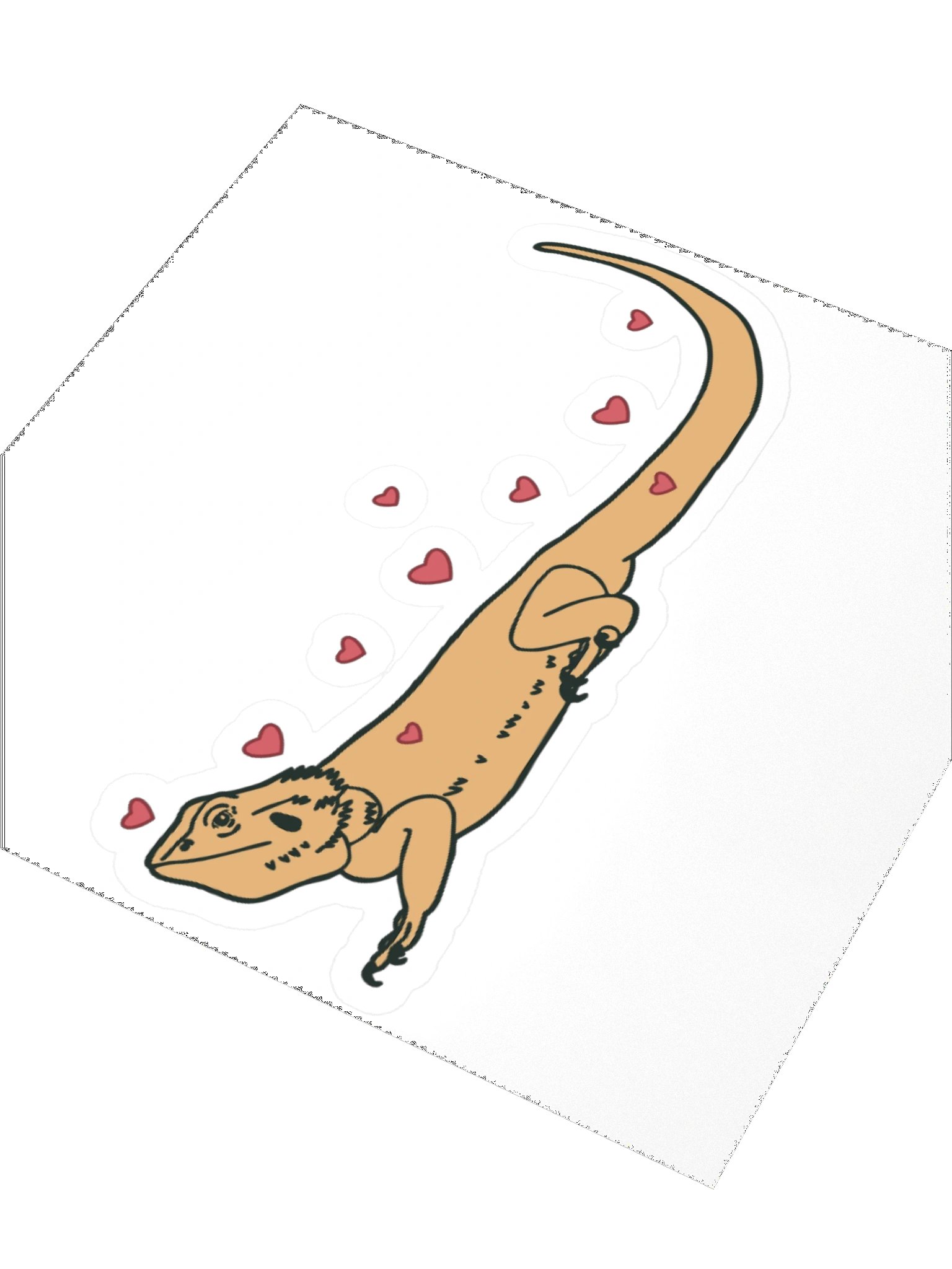 Happy Beardie Sticker product image (3)