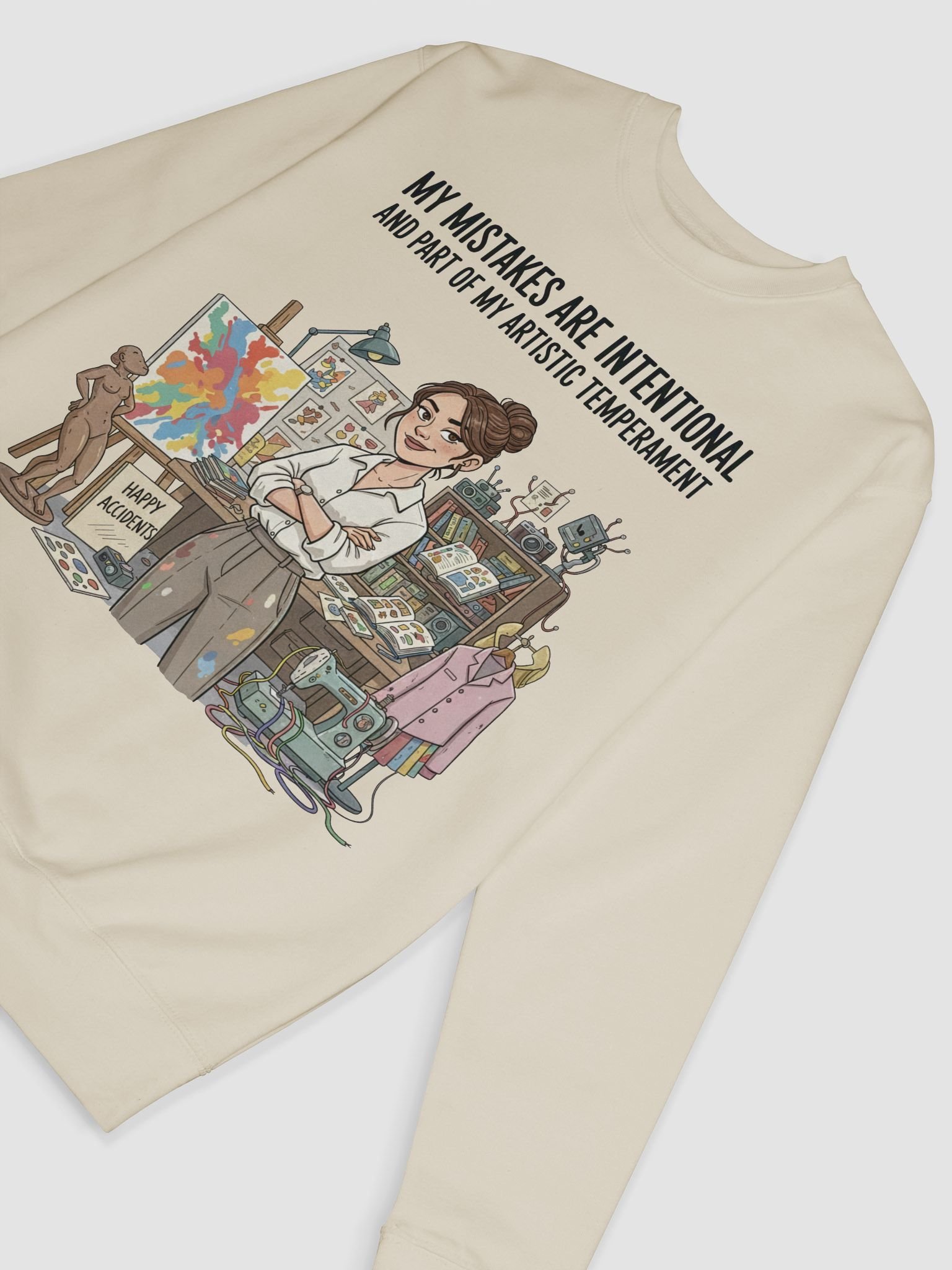 “My Mistakes are Intentional and Part of my Artistic Temperament” – Sweatshirt product image (6)