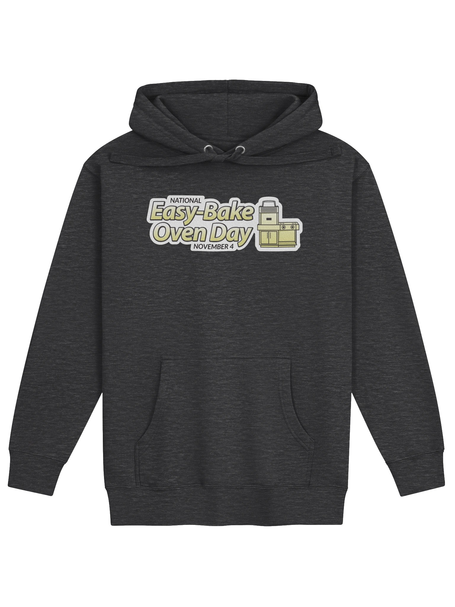 Hoodie with yellow logo product image (1)