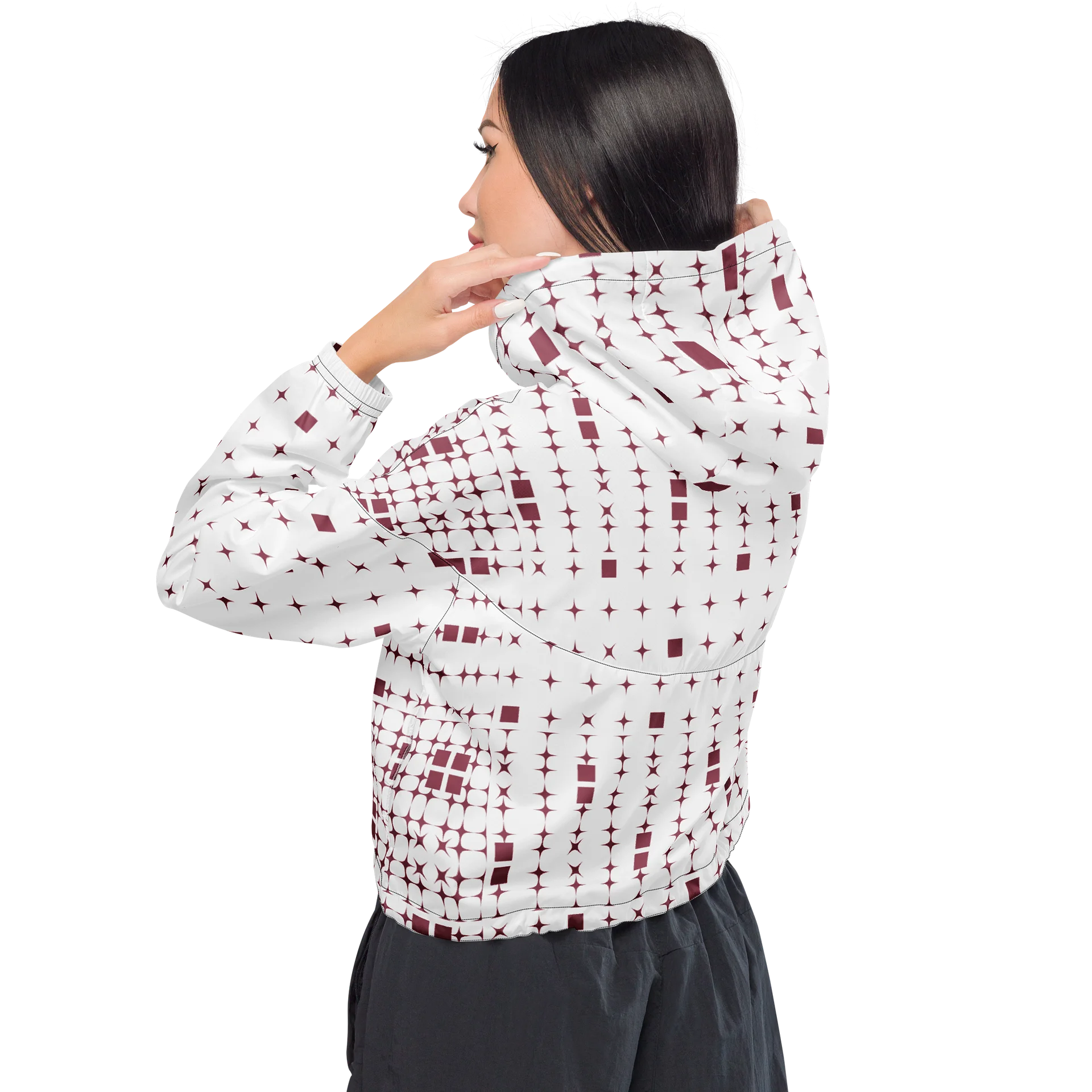 Glitch Pulse Cropped Windbreaker product image (5)