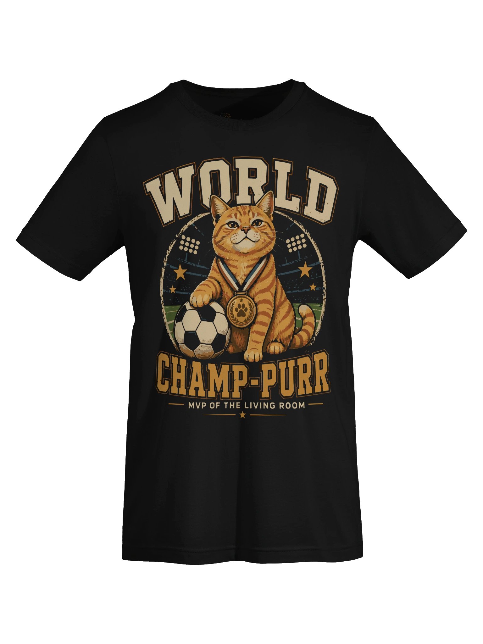 World Champ-Purr Cat Soccer Tee product image (5)