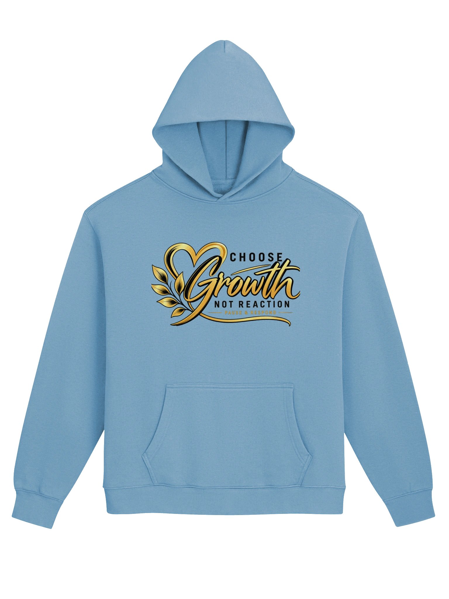 Pause & Respond Signature Growth Hoodie- Carolina Blue product image (1)