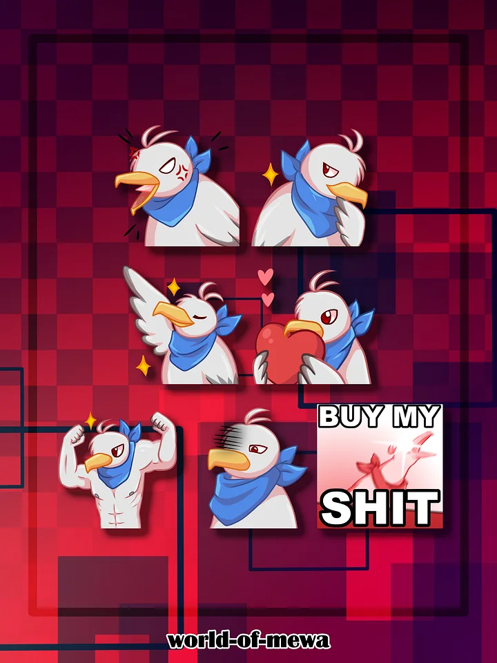 Melvin the Seagull | Acrylic Pins product image (1)