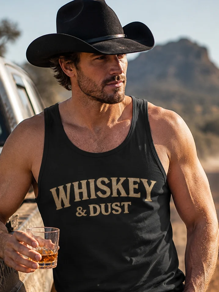 Country Hardstyle | Whiskey & Dust | Garment-Dyed Tank Top product image (4)