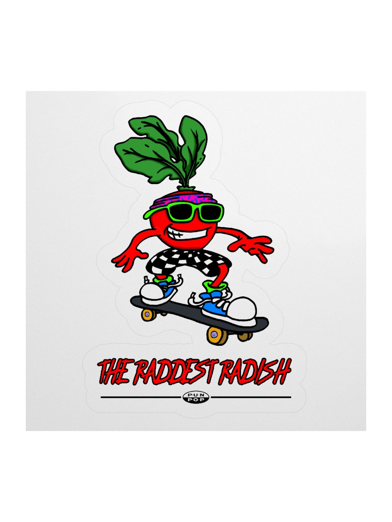 The Raddest Radish - Sticker product image (1)
