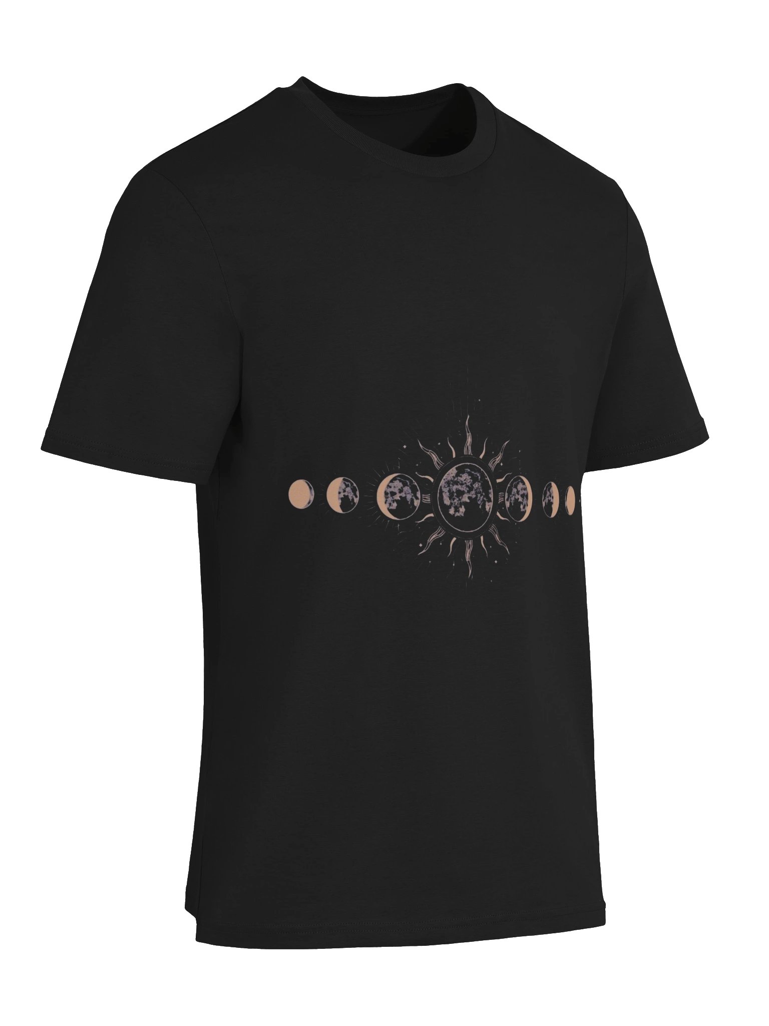 Moon Phases T-Shirt – Celestial Sun & Moon Graphic Tee | Lunar Cycle Astrology Shirt | Unisex Apparel product image (6)