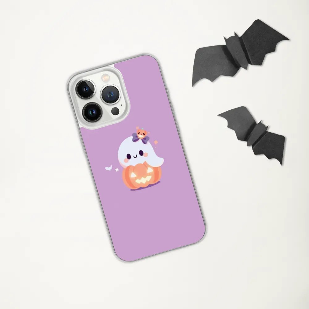 Spooky Pumpkin Ghost iPhone Case product image (33)