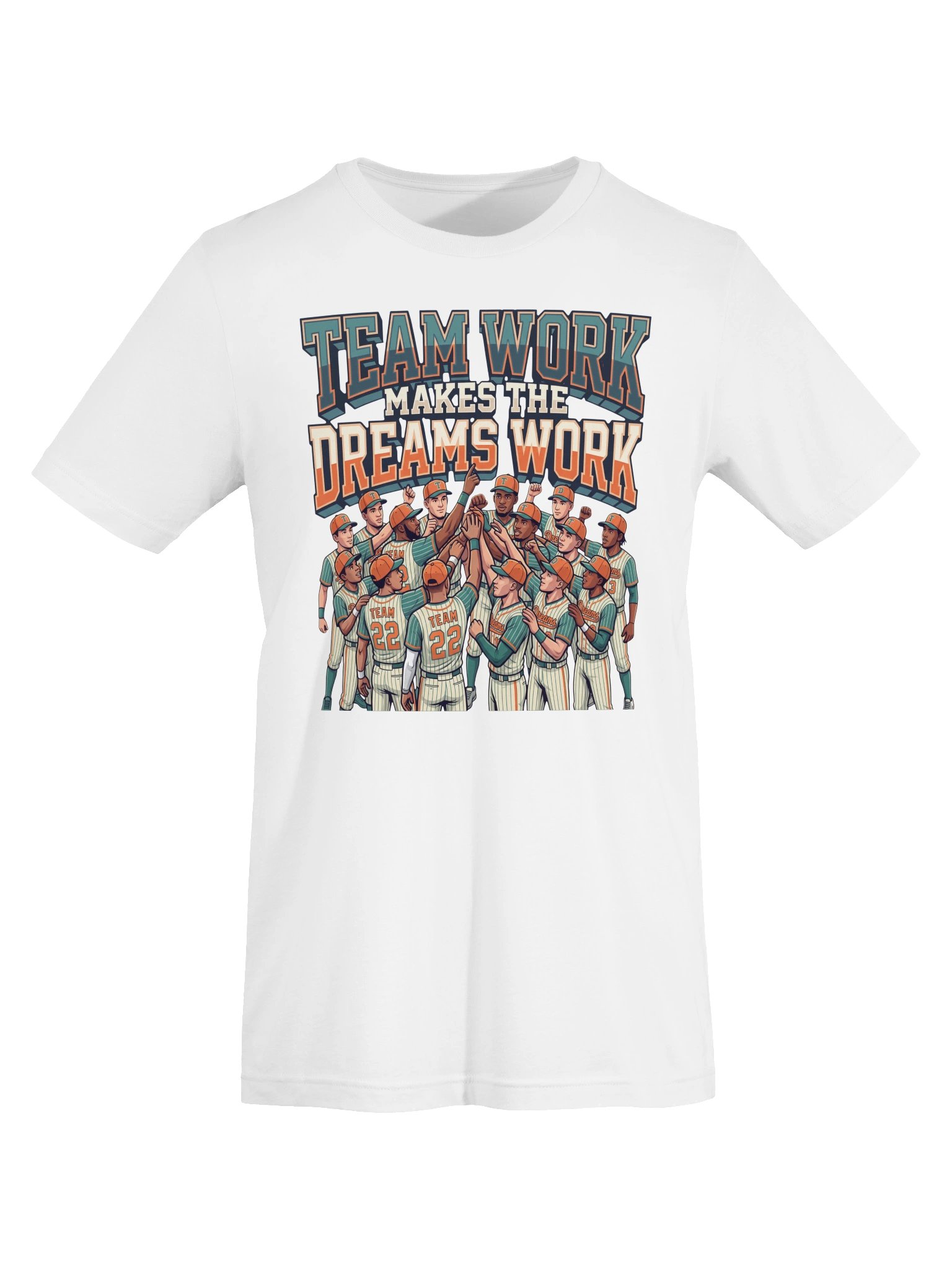 Teamwork makes the Dreams Work Baseball Statement Tee product image (5)