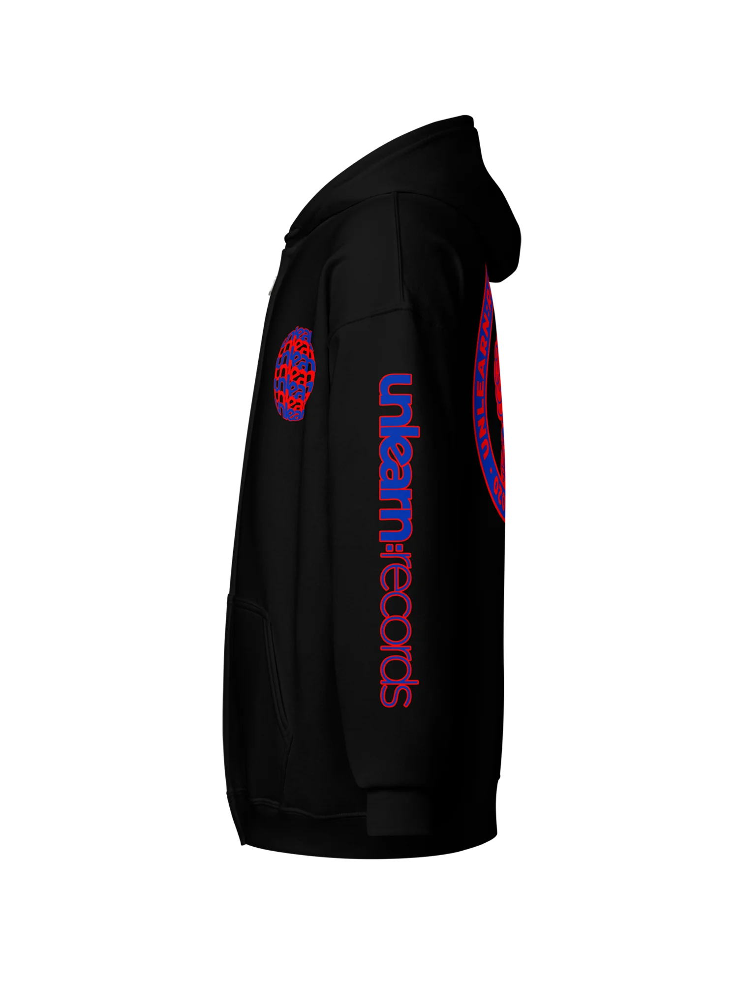 Brain Zip-Up Hoodie: Dark product image (6)