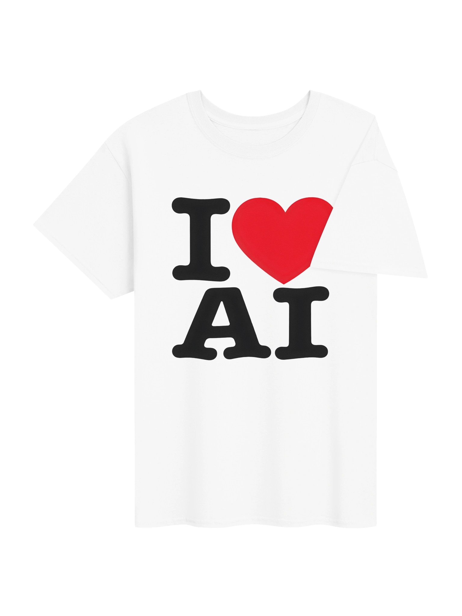 I ❤️ AI t-shirt product image (4)